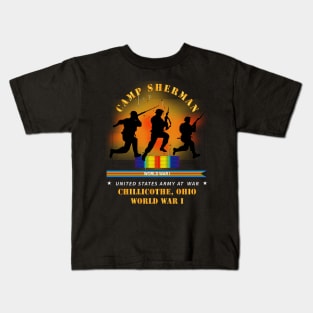 Camp Sherman, OH  w  WWI Soldiers Training - WWI X 300 Kids T-Shirt